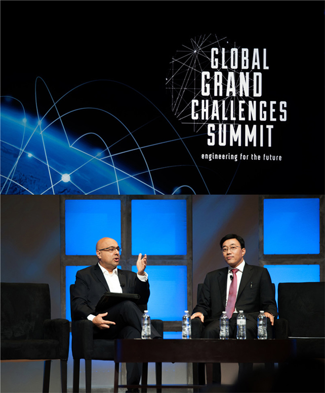 中國夢實踐者鄧中翰在華盛頓向中、美、英三國發(fā)出倡議以創(chuàng)新、合作、遠見應(yīng)對全球重大挑戰(zhàn)